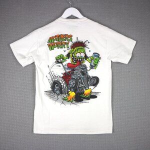 Rat Finkle 2008 Mothers Worry Graphic Tee Mens Small